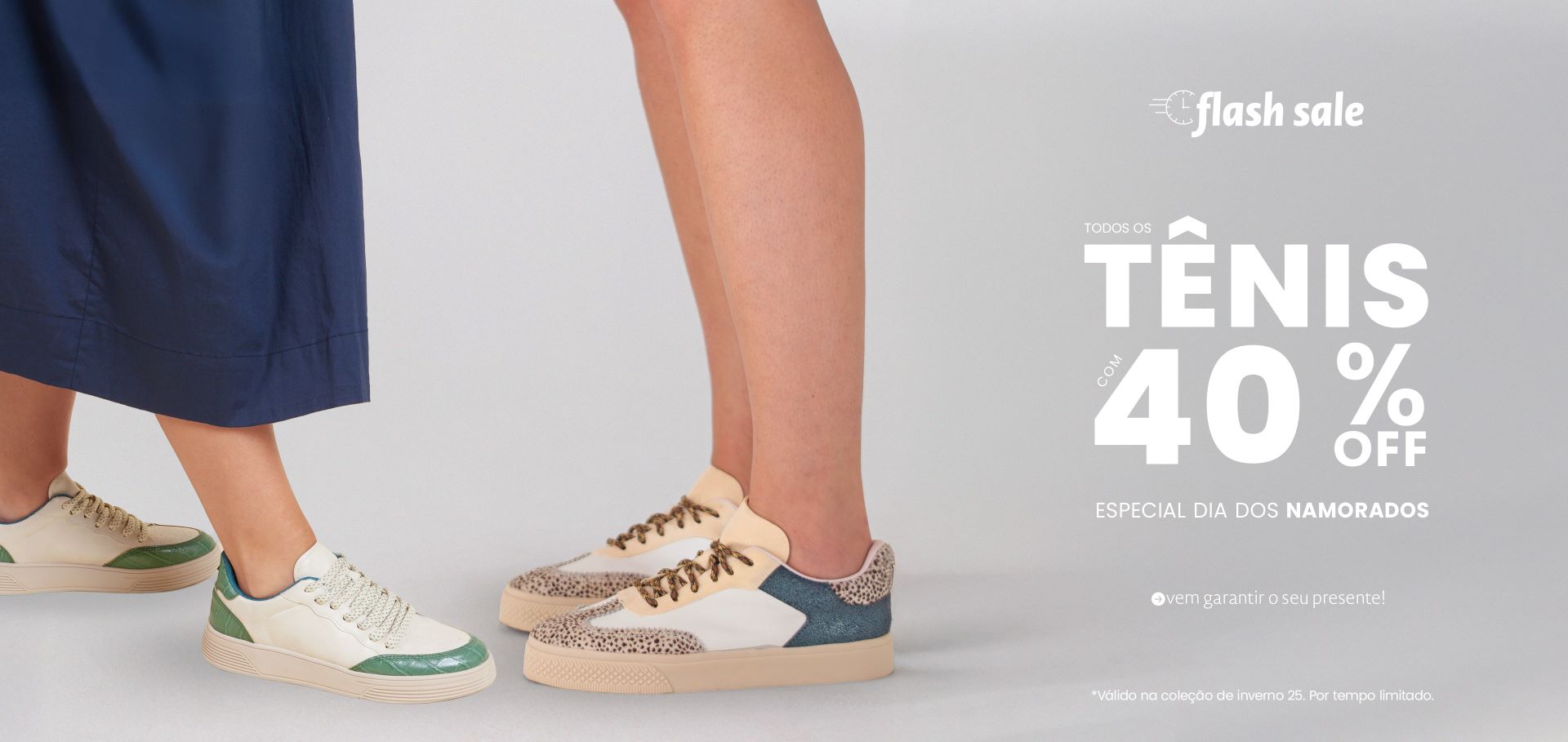Flash Sale tênis com 40OFF